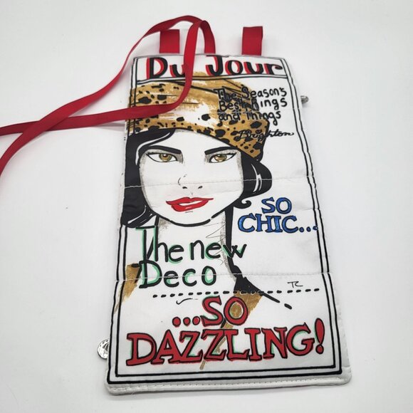 Brighton Chic Du Juor Fabric Jewelry Roll Up Travel Case Bag - Picture 7 of 9